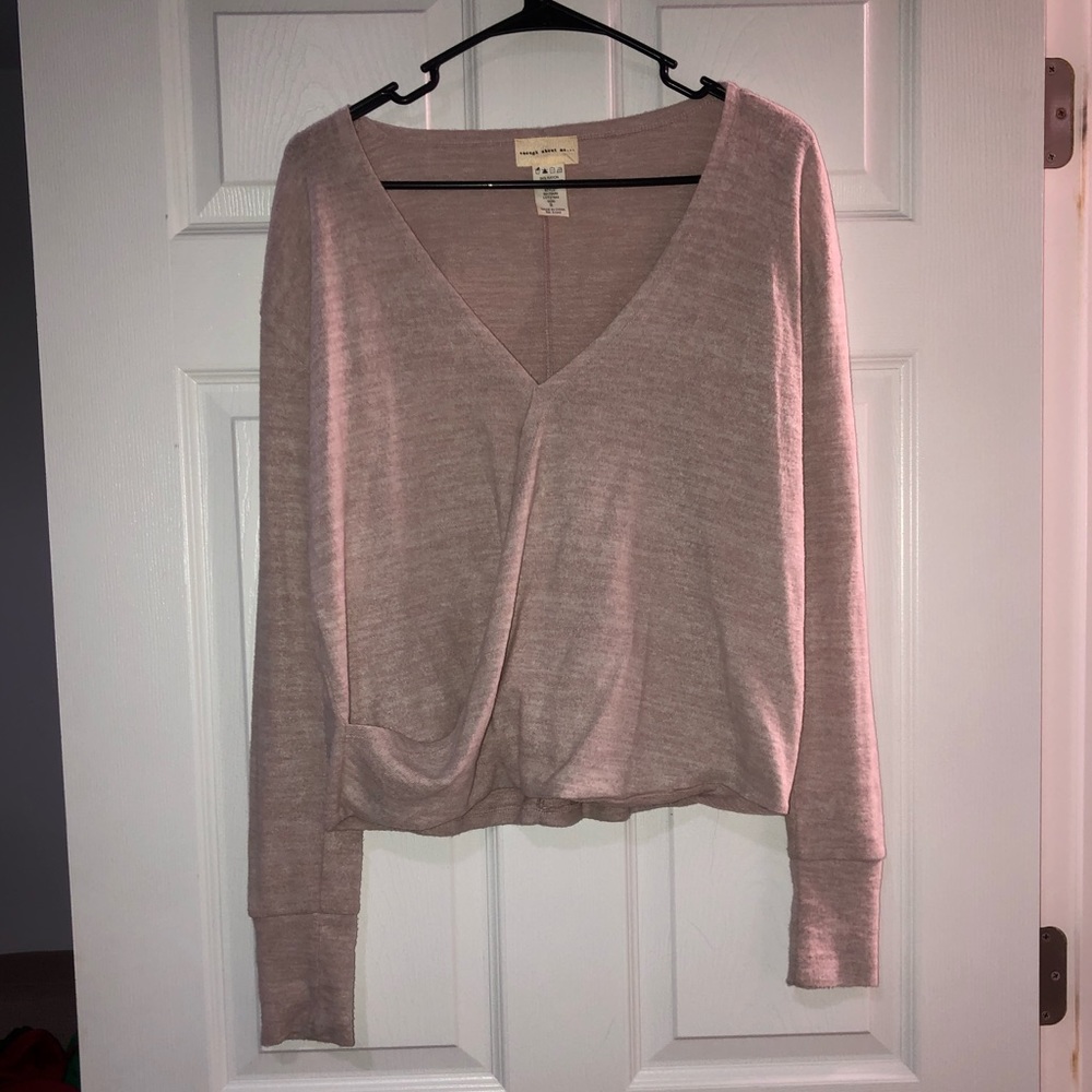 Pink long sleeve top